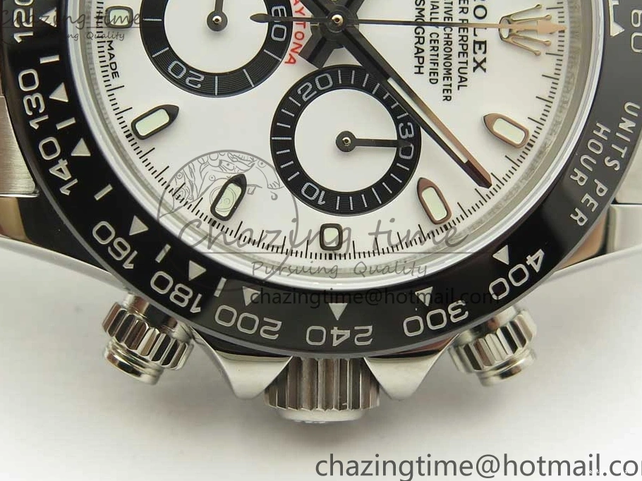 0119 Daytona 116500 JHF Best Edition Ceramic Bezel White Dial on SS Bracelet A Premium 3268